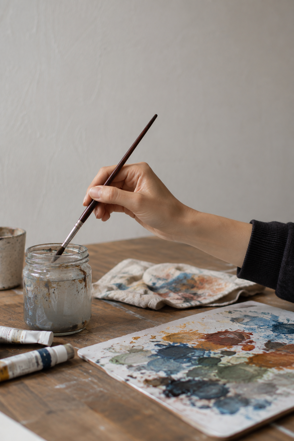 Where each painting begins
